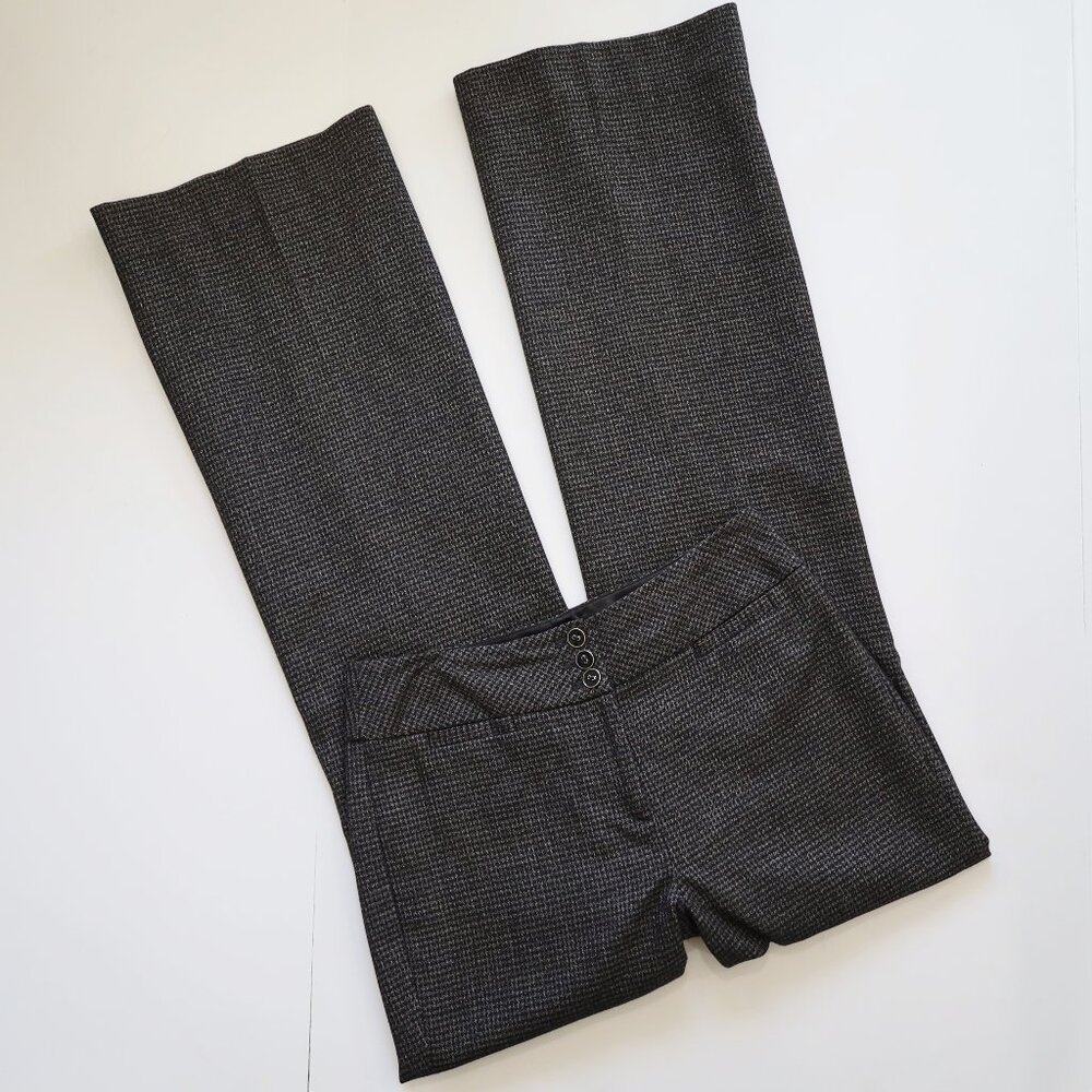 WHITE HOUSE BLACK MARKET Size 2 Black Gray Dress Pants Trousers Slacks